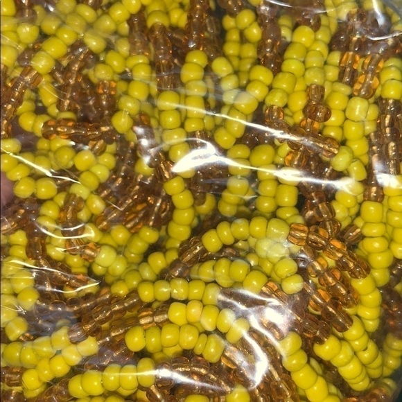 Elekes Yellow+Gold Clear Crystal Necklace - Picture 3 of 5